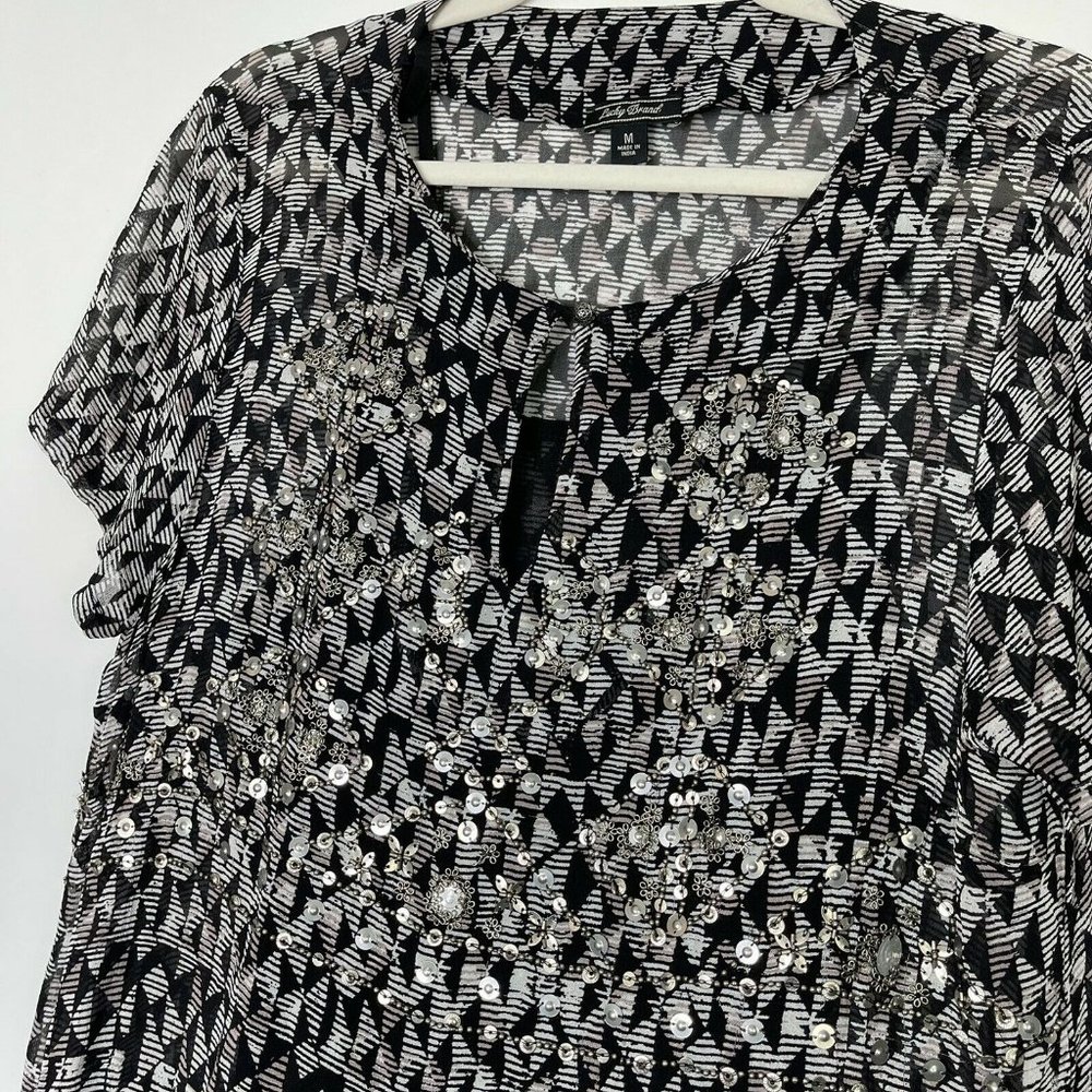 Lucky Brand Boho Shift Dress Size Medium - Picture 7 of 9